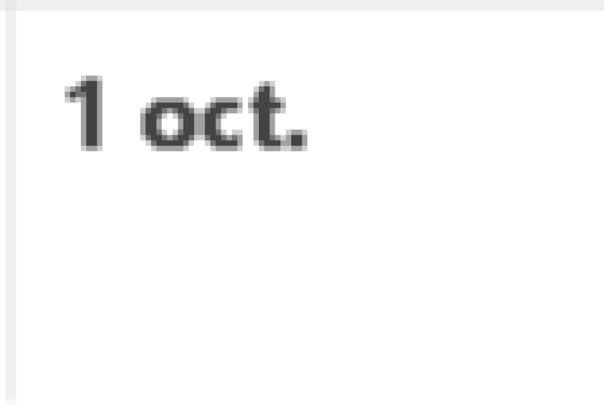 Des changements à partir du 1er octobre.